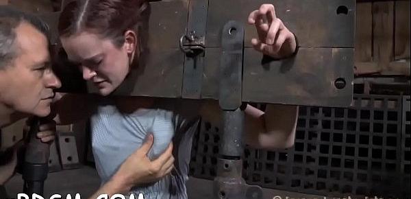  Boxed up girl is  tortured